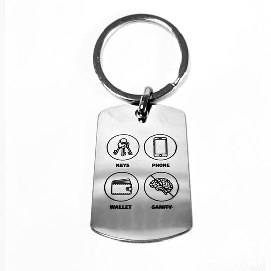 The "Mental Checklist" Keychain (Sanity Not Included)